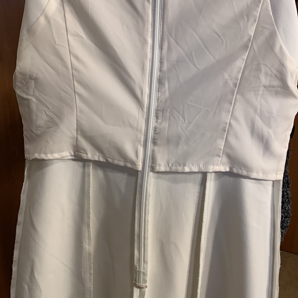 Banana Republic Midi Dress with Gold Buttons - Cream, size 6 - Picture 9 of 9